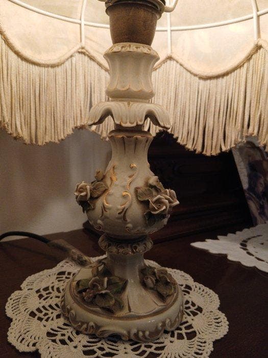 Lamp - barok - Porselein - Capodimonte, Antiek en Kunst, Curiosa en Brocante