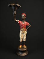 Kandelaar (2) - Koud geverfd brons - Blackamoor kandelaren