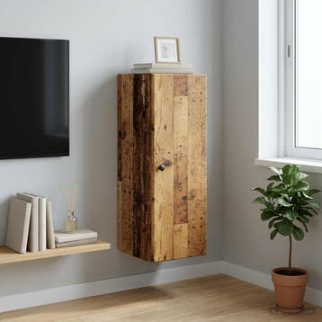 vidaXL Wandkast 33 x 34,5 x 90 cm Bewerkt hout Oud hout, Huis en Inrichting, Kasten | Overige, Verzenden, Nieuw