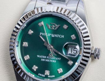 Philip Watch - Caribe Urban - Diamonds - Royal Green - Swiss, Nieuw