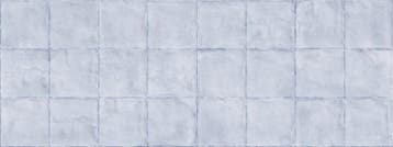 Wandtegel Arcadia Sartoria Blue Blauw Glans 13x13, Nieuw, Minder dan 20 cm, 10 m² of meer, Wandtegels
