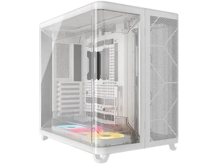 Corsair AIR 5400 LX-R - Midi Tower PC - RGB iCUE LINK - Wit, Computers en Software, Overige Computers en Software, Nieuw, Verzenden