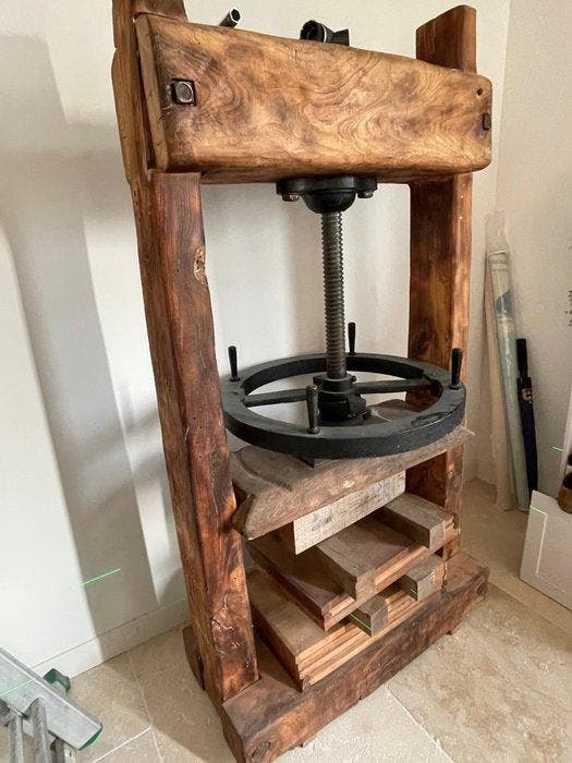 Outil de travail - Bookbinding Letterpress - percussion, Antiquités & Art, Curiosités & Brocante