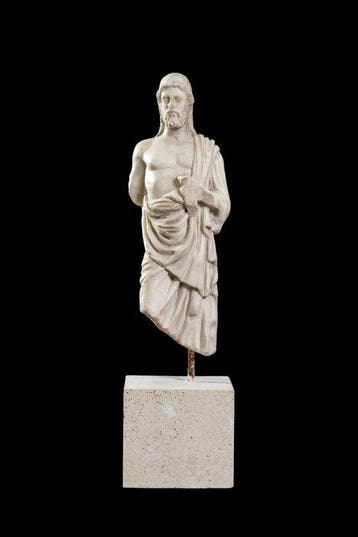 sculptuur, Busto di Esculapio - 62 cm - Marmer, Antiek en Kunst, Antiek | Keramiek en Aardewerk