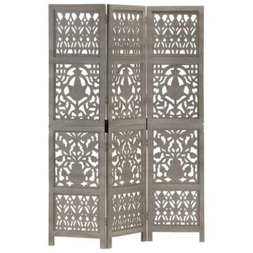 vidaXL Kamerscherm 3 panelen handgesneden 120x165 cm, Verzenden, Nieuw