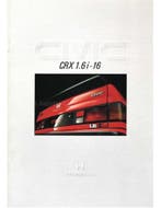 1986 HONDA CIVIC CRX 1.6i-16 BROCHURE FRANS