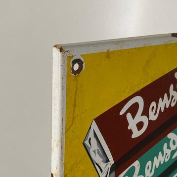 BENSDORP - Emaille bord - 50x37x1cm - Gemaakt van dikke, Antiek en Kunst