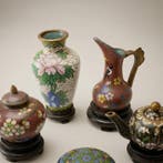 Vaas - Brons - China - 15 (mini) Chinese potjes (Zonder, Antiquités & Art