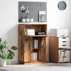 vidaXL Bureau met plank Oud Hout 71.5 x 31.5 x 106.5 cm, Verzenden, Nieuw