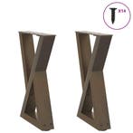vidaXL Salontafelpoten 2 st 38x(42-43,3) cm staal naturel, Verzenden, Nieuw