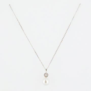Ensemble de bijoux 2 pièces - 18 carats Or blanc - 0.32ct., Bijoux, Sacs & Beauté, Bijoux anciens