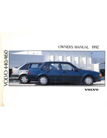 1992 VOLVO 440 | 460 INSTRUCTIEBOEKJE ENGELS