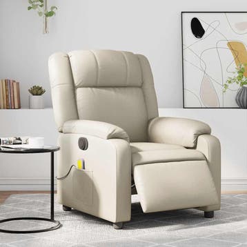 vidaXL Massagestoel verstelbaar elektrisch kunstleer, Verzenden, Nieuw