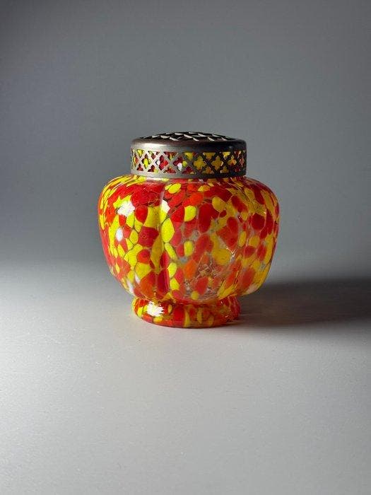 Kralik - Bohemia - Vase - ART DECO - Verre - Pique-Fleurs, Antiek en Kunst, Kunst | Designobjecten