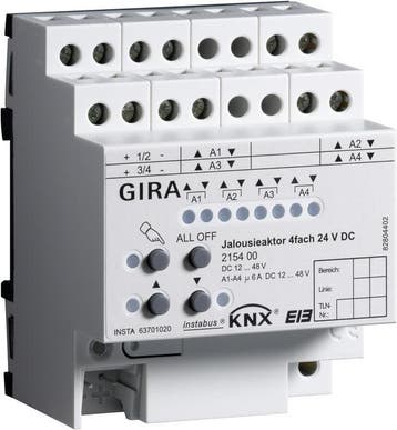 Gira KNX Jaloezie- en Rolluik-bussysteem DIN-rail - 215400, Doe-het-zelf en Bouw, Verzenden, Nieuw