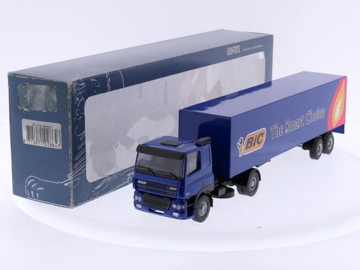Schaal 1:50 Lion-toys DAF CF 85 430 trekker met gesloten..., Hobby & Loisirs créatifs, Voitures miniatures | 1:50, Enlèvement ou Envoi