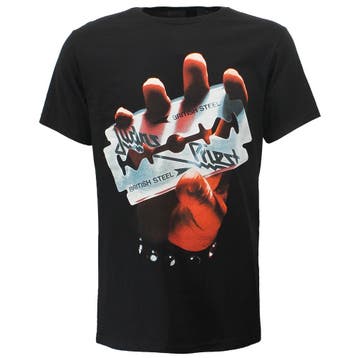 Judas Priest British Steel Razorblade T-Shirt, Nieuw