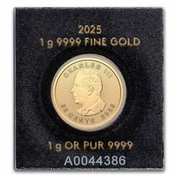 Canada. 50 Cents 2025 1 Gram $0.5 CAD 9999 Canadian Gold