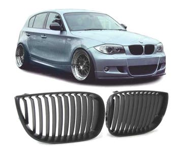 CALANDRES BMW E81 E87 04-07 LOOK M PERFORMANCE NOIR BRILLANT, Verzenden