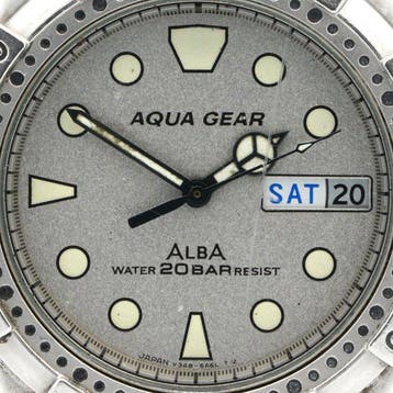 Seiko - ALBA AQUA GEAR - Zonder minimumprijs - V348-6A60 -
