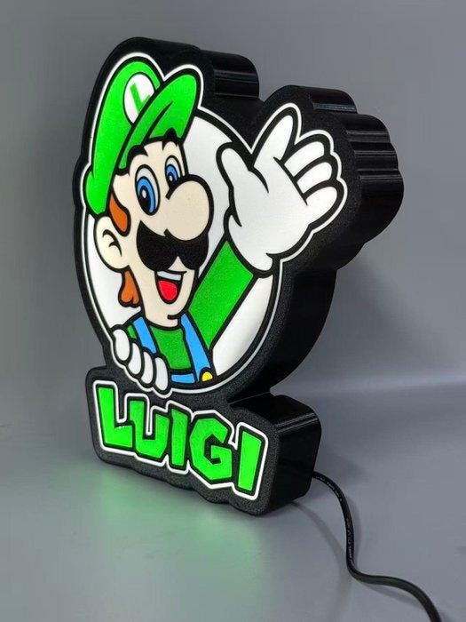Luigi Character LED Desktop Lamp - Lichtbak - Hars, Games en Spelcomputers, Spelcomputers | Overige Accessoires