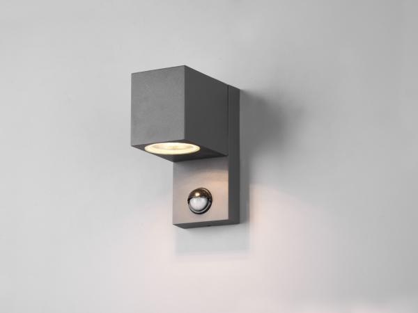 Veiling - 8x Wandlamp rechthoekig GU10 fitting zand zwart IP, Tuin en Terras, Buitenverlichting