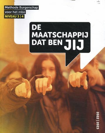 De maatschappij dat ben JIJ / niveau 3-2 / Maatschappij, Boeken, Schoolboeken, Verzenden, Gelezen