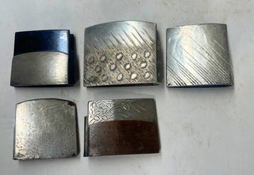 5 habaki plaqué argent pour katana, épée, wakizashi et tant