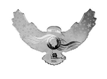 Îles Salomon. 5 Dollars 2024 Bald Eagle - America the Free,