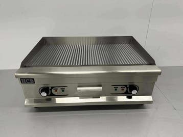 HCB RVS Grillplaat Bakplaat Geribbelde bakplaat 75 cm 400V, Ophalen of Verzenden