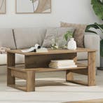 vidaXL Salontafel Artisan Eiken 90 x 50 x 40 cm Bewerkt hout, Huis en Inrichting, Tafels | Salontafels, Verzenden, Nieuw