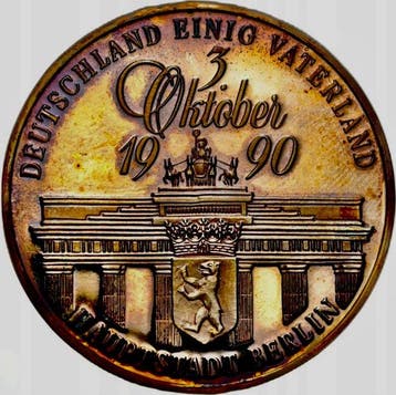Duitsland. Historical Medal 1990 Hauptstadt Berlin