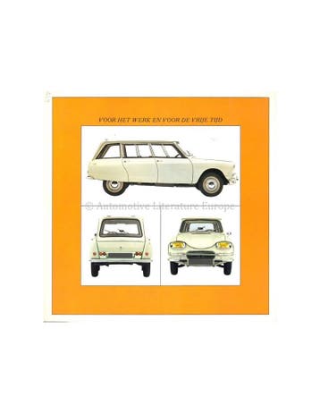 1967 CITROËN AMI 6 BROCHURE NEDERLANDS, Ophalen of Verzenden
