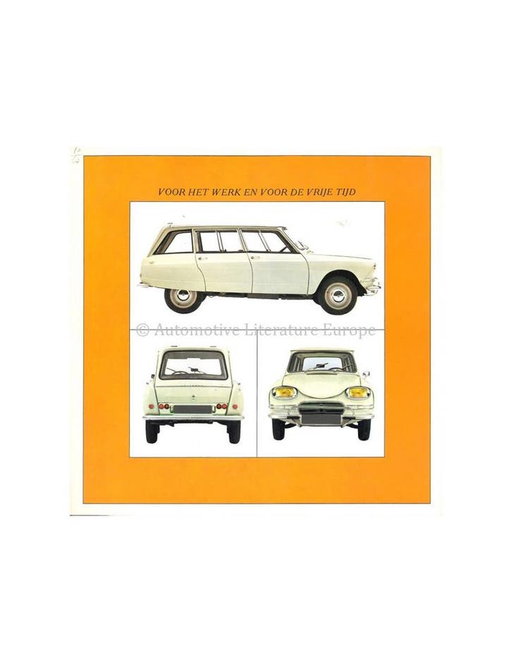 1967 CITROËN AMI 6 BROCHURE NEDERLANDS, Livres, Autos | Brochures & Magazines, Enlèvement ou Envoi
