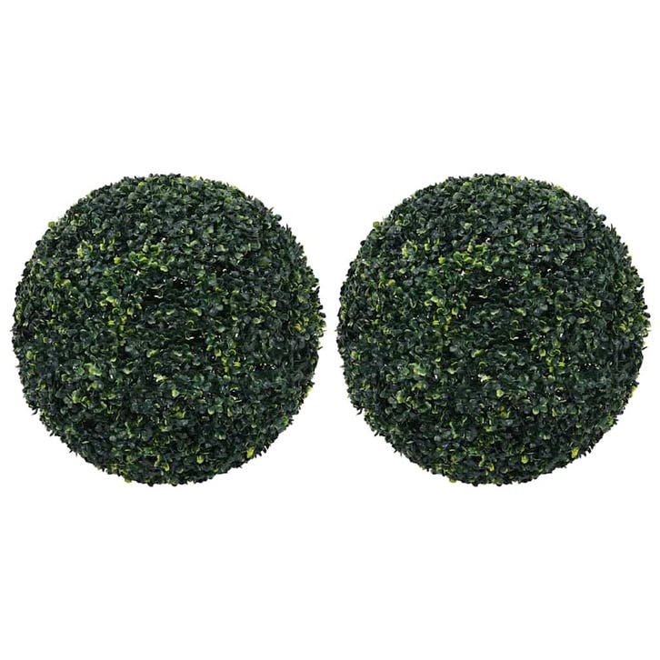 vidaXL Kunstbuxusbollen 2 st 52 cm, Maison & Meubles, Accessoires pour la Maison | Plantes & Fleurs artificielles, Envoi