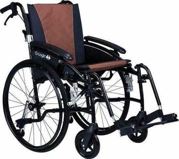 Opvouwbare Rolstoel Excel G-Logic Brown Lichtgewicht (Nieuw), Ophalen of Verzenden, Inklapbaar, Nieuw, Handbewogen rolstoel