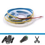 LED Strip COB - 5 Meter complete set - 2700k - warm wit - 3, Ophalen of Verzenden