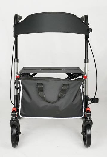 Rollator Plaza Lite Dubbel Opvouwbaar Silver (Nieuw), Diversen, Ophalen of Verzenden, Opvouwbaar, Nieuw