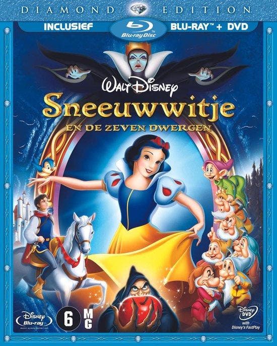 Sneeuwwitje en de zeven dwergen diamond edition (blu-ray, CD & DVD, Blu-ray, Enlèvement ou Envoi
