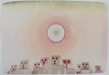 Jean-Michel Folon (1934-2005) - Les enfants du soleil, Antiquités & Art