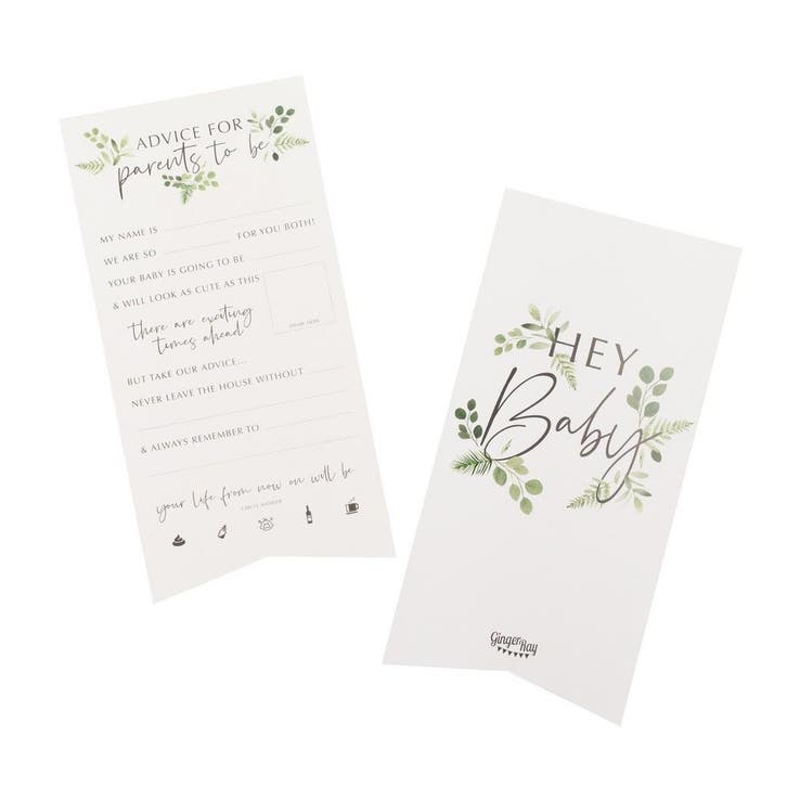 Advieskaarten Hey Baby 10st, Hobby en Vrije tijd, Feestartikelen, Nieuw, Verzenden