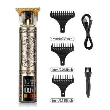 Retro T9 Tondeuse met LCD Scherm - Draadloze Trimmer, Verzenden, Nieuw