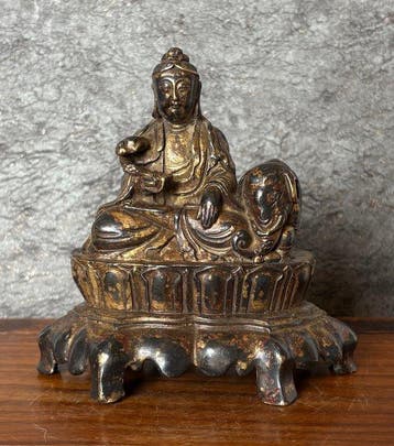 Guanyin met olifant - Brons - China (Zonder minimumprijs)
