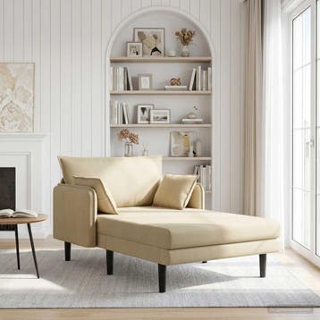 vidaXL Oversized chaise longue Grijs Groen Katoenen stof, Verzenden, Nieuw
