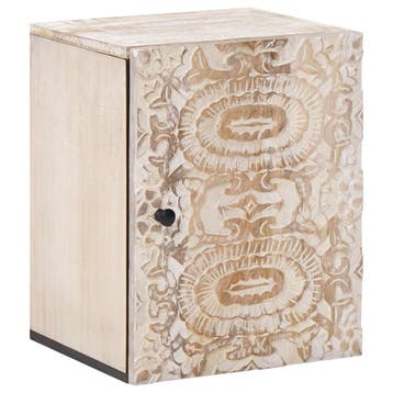 vidaXL Hangende Badkamerkast Wit 38 x 33,5 x 48 cm Massief, Verzenden