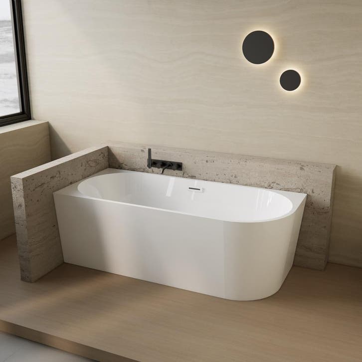 Half Vrijstaand Hoekbad BWS Danielle Links 170x78 Wit, Doe-het-zelf en Bouw, Sanitair, Bad, Nieuw, Ophalen of Verzenden