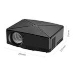C80 LED Projector - Mini Beamer Home Media Speler Zwart, Verzenden