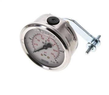 Manomètre à glycérine G1/4 raccord arrière 0 à 25 bar 63mm, Verzenden