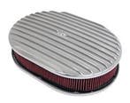 Aluminium 12 inch oval full finned air cleaner, Ophalen of Verzenden