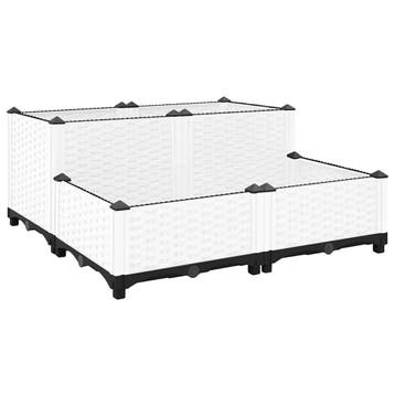 vidaXL Plantenbak verhoogd 80x80x38 cm polypropyleen, Tuin en Terras, Bloempotten, Verzenden, Nieuw